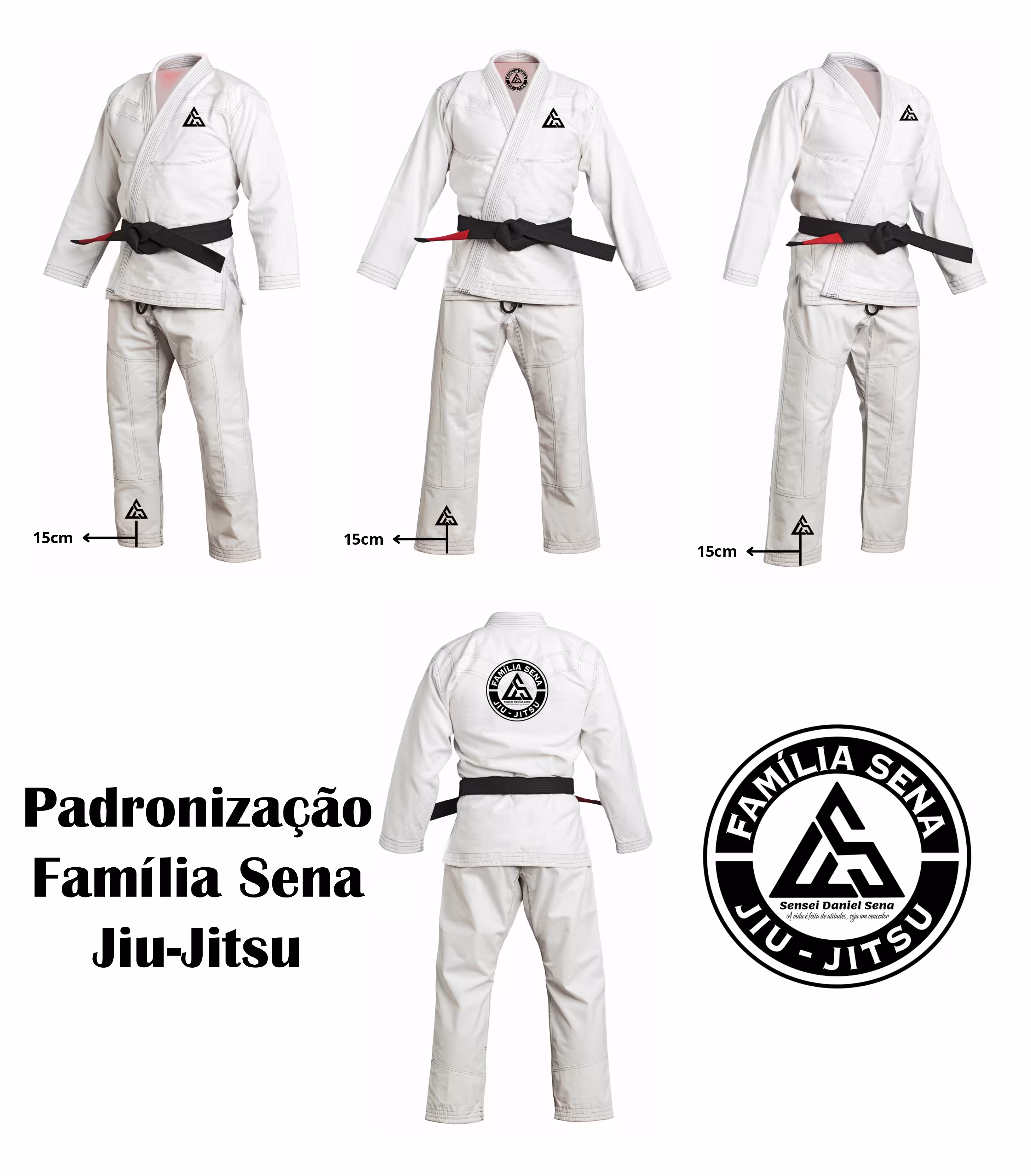 Padrão de Kimono da Familia Sena de Jiu-Jitsu